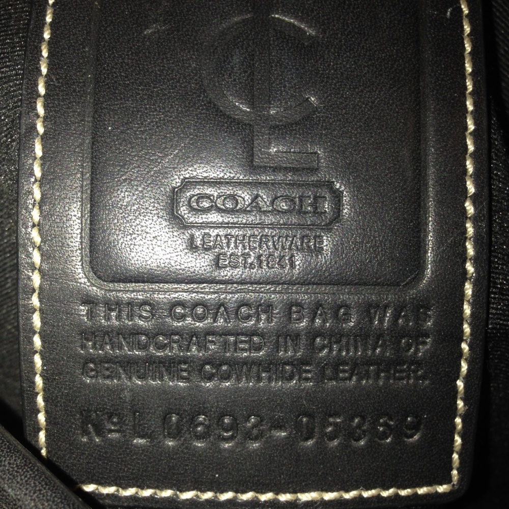 Coach Women's Laptop Bag, Black Leather - Picture 6 of 6